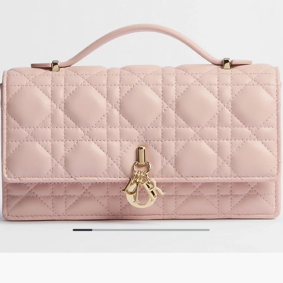 Dior Handbags - Dior Powder Pink Cannage Lambskin Bag
